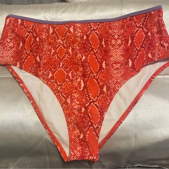 DVF Swim bottoms Odette Sea Python Flamenco - Picture 3 of 7